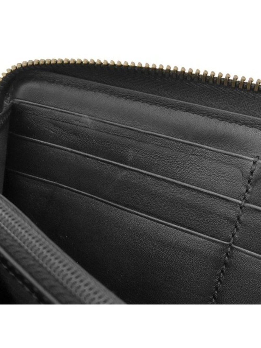Gucci Wallet Ghost Zip Around Leather Black Yellow Blue Vintage GG Star Doodle - Picture 9 of 12